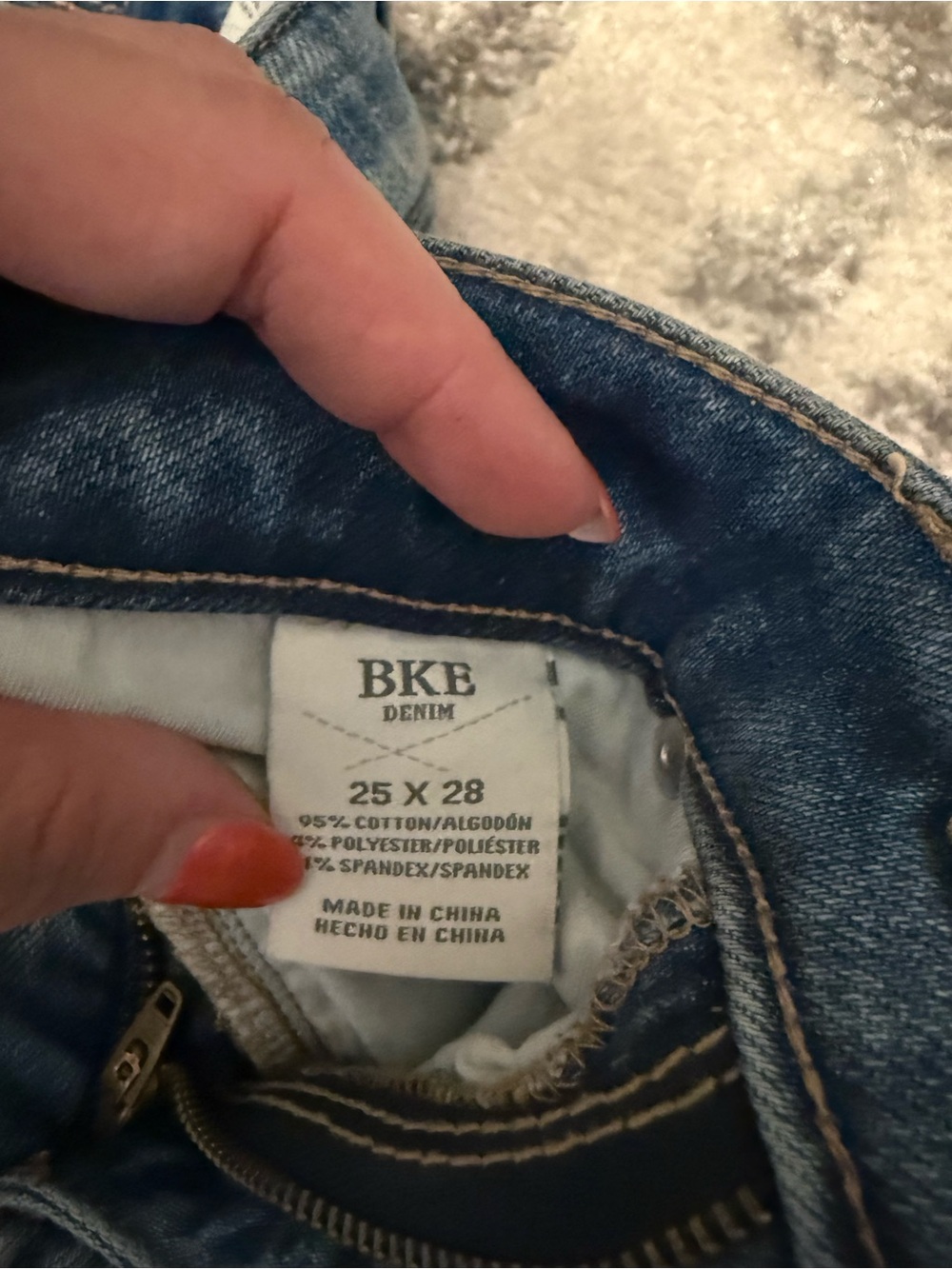 BKE Light Blue Distressed Cropped Wide-Leg Jeans - Picture 3 of 4
